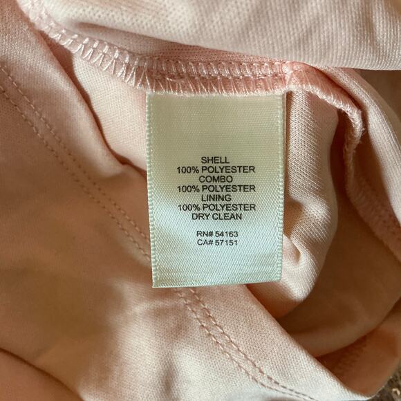 Eliza J Women's Sequined Lace High Low Backless Gown Pink Size 8 Short Sleeve - Picture 11 of 14